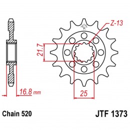 Vývodové koliesko JT JTF1373.15