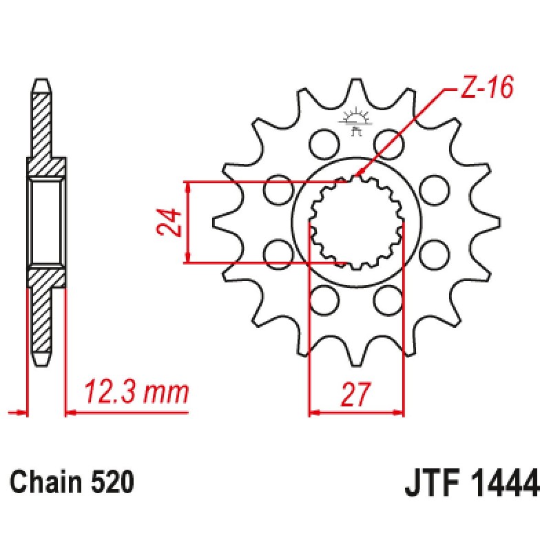 Vývodové koliesko JT JTF1444.15