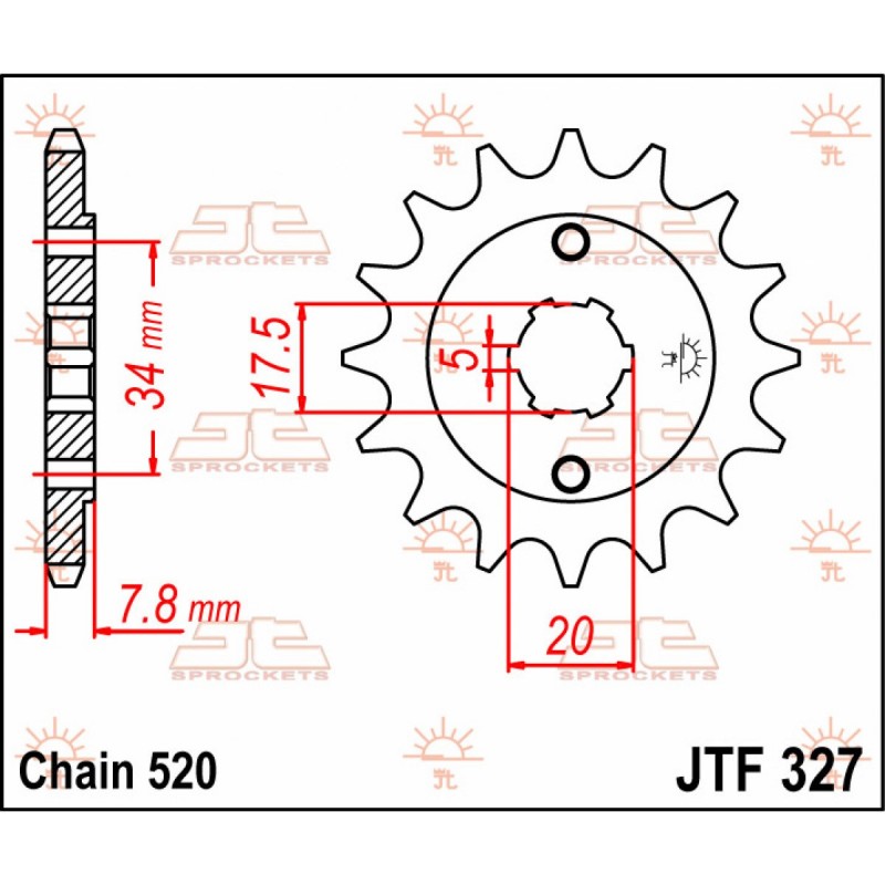 Vývodové koliesko JT JTF327.11