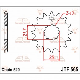 Vývodové koliesko JT JTF565.17