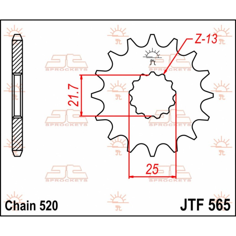 Vývodové koliesko JT JTF565.17
