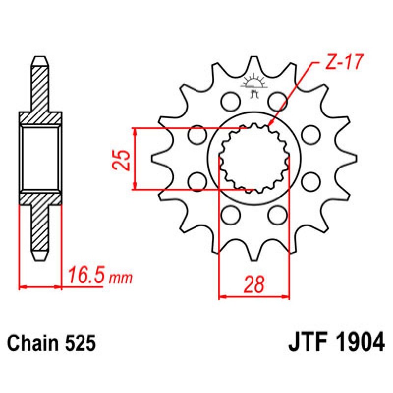 Vývodové koliesko JT JTF333.14
