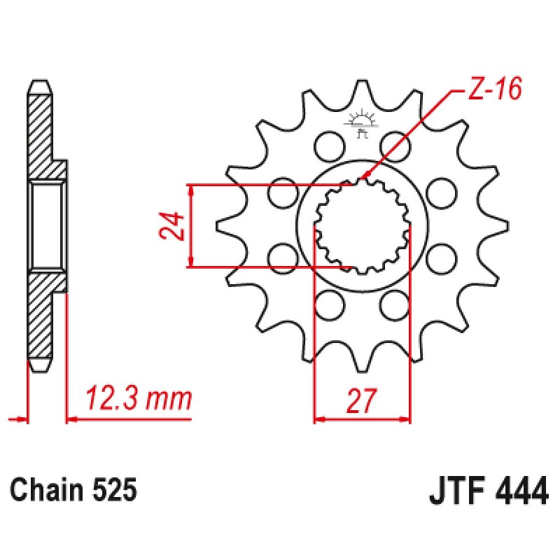 Vývodové koliesko JT JTF444.16