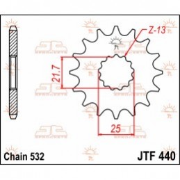 Vývodové koliesko JT JTF440.16