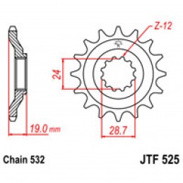 Vývodové koliesko JT JTF525.17