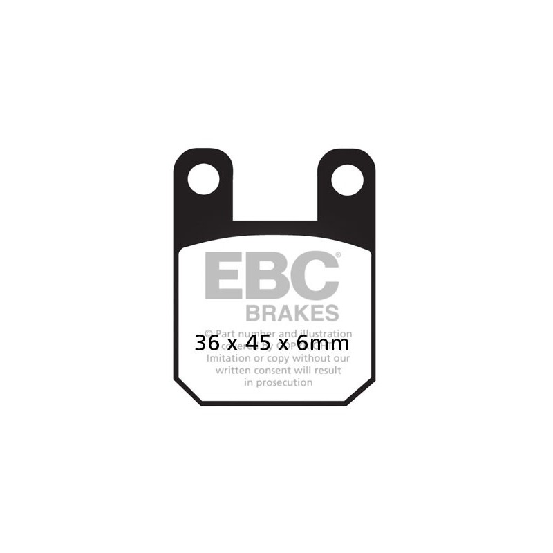 Brzdové platničky EBC FA115