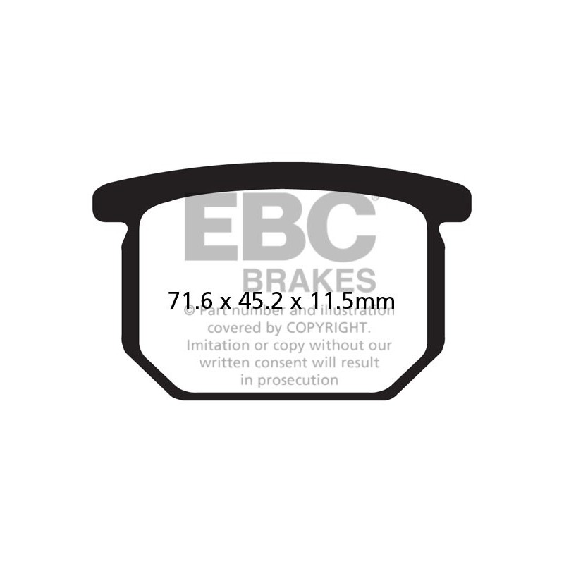 Brzdové platničky EBC FA065