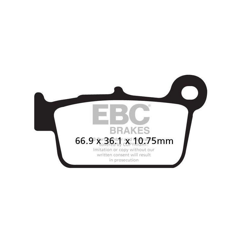 Brzdové platničky EBC FA367R
