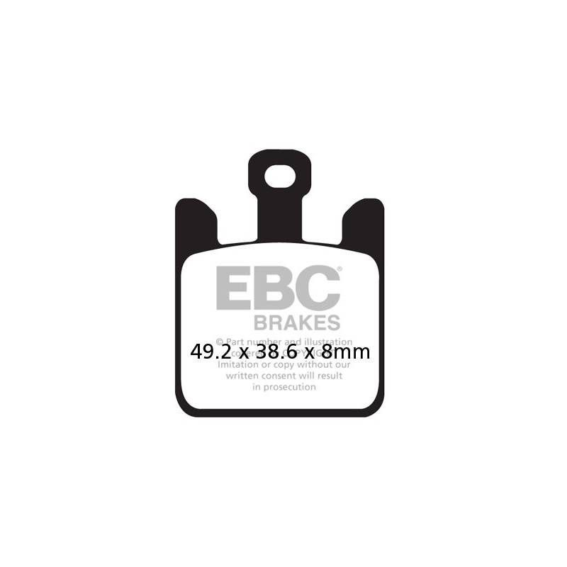 Brzdové platničky EBC EPFA369/4HH
