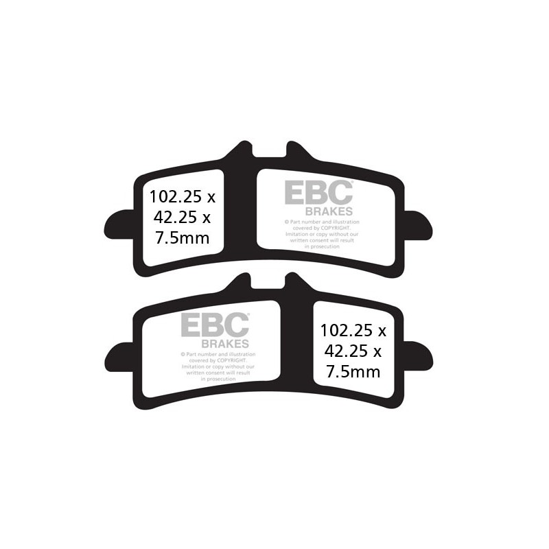 Brzdové platničky EBC EPFA447HH