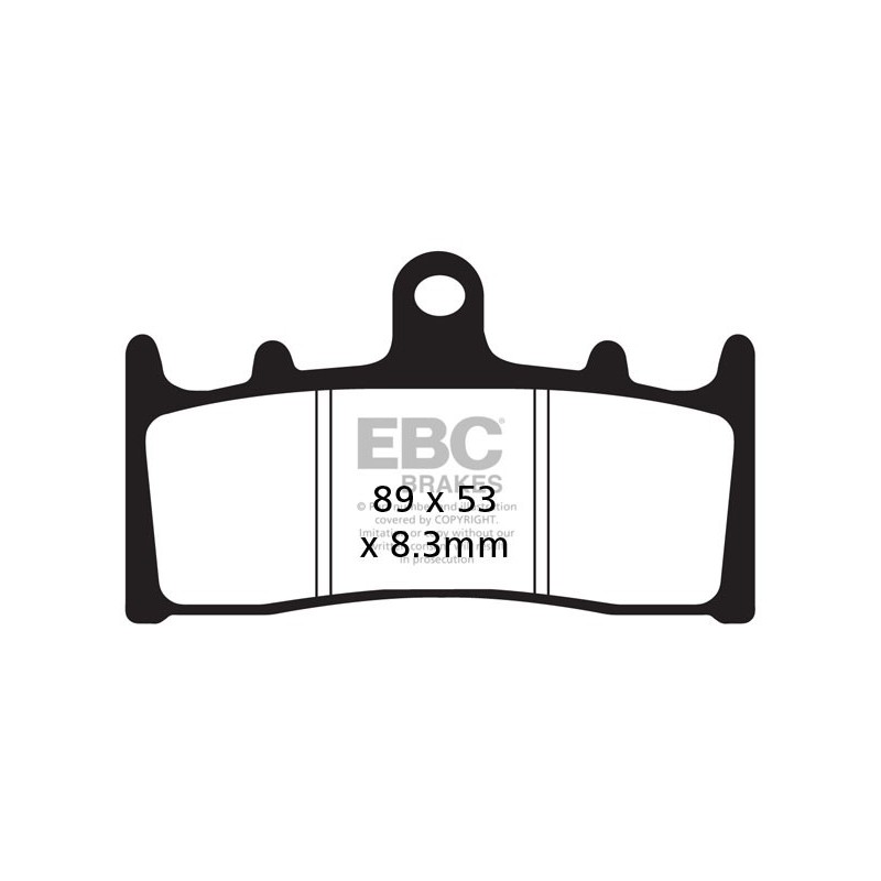 Brzdové platničky EBC EPFA188HH