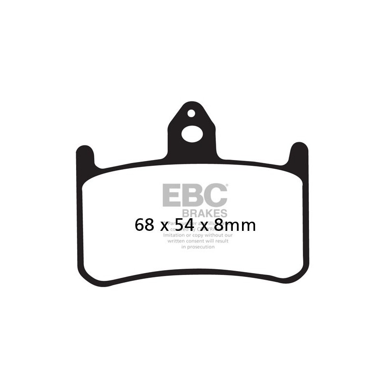 Brzdové platničky EBC EPFA187HH