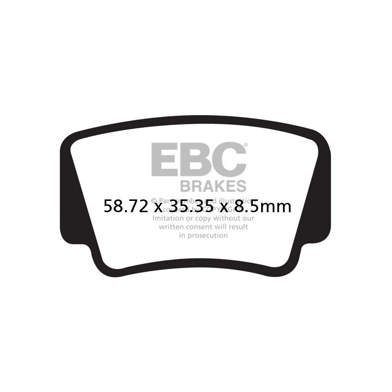 Brzdové platničky EBC FA463R