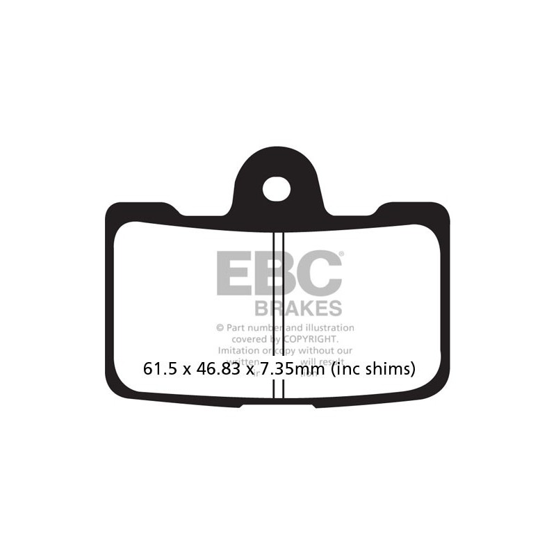 Brzdové platničky EBC FA454/4HH