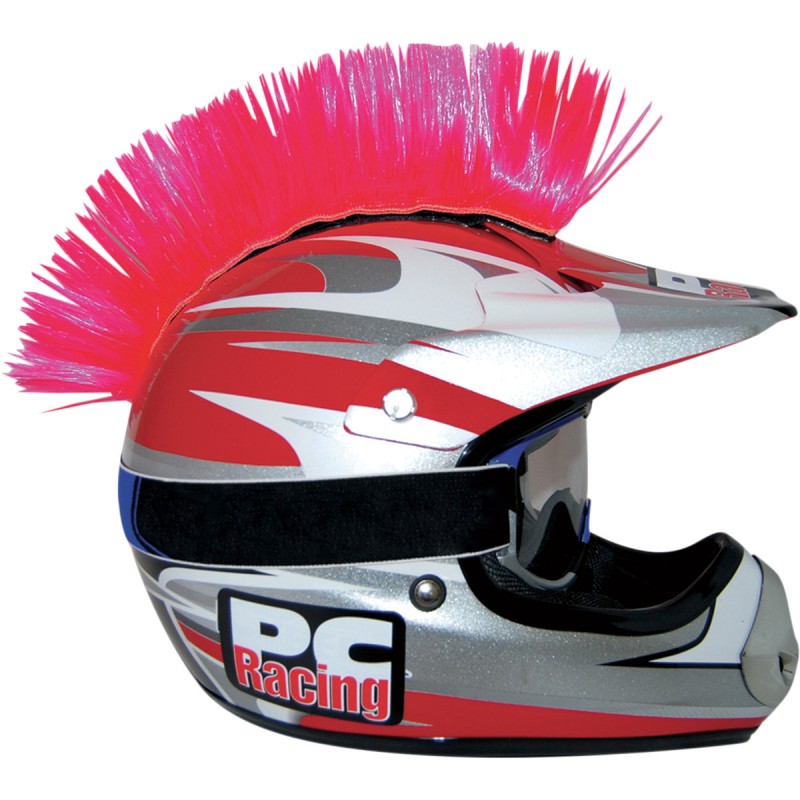 Číro na moto prilbu PC RACING Mohawk pink
