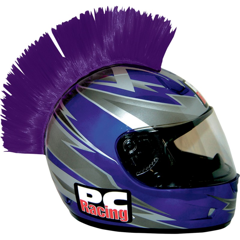Číro na moto prilbu PC RACING Mohawk purple