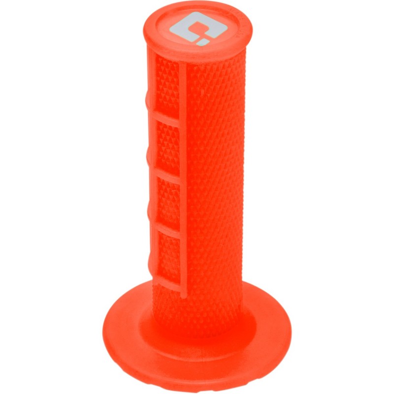 Gripy ODl  MX V2 lock-on Pro Soft s polovičnými mriežkami oranžové