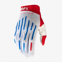 Pánske rukavice 100% RIDEFIT red/white/blue