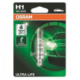 Žiarovka na motorku OSRAM Ultra life H1 55W 12V blister