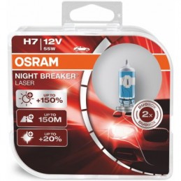 Žiarovka na motorku OSRAM Night Breaker Laser H7 55W 12V Duobox