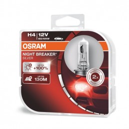 Žiarovka OSRAM H4 12V60/55W Duo Night Breaker Silver