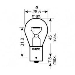 Žiarovka na motorku OSRAM Original 21W BA15S 12V