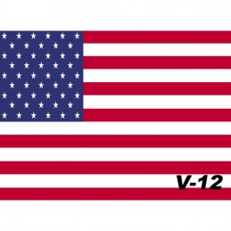 Vlajka Bikersmode USA V12 38x28cm