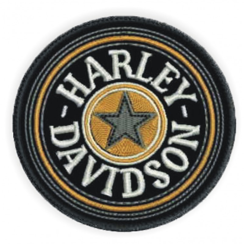 Nášivka BIKERSMODE Harley-Davidson šedá hviezda