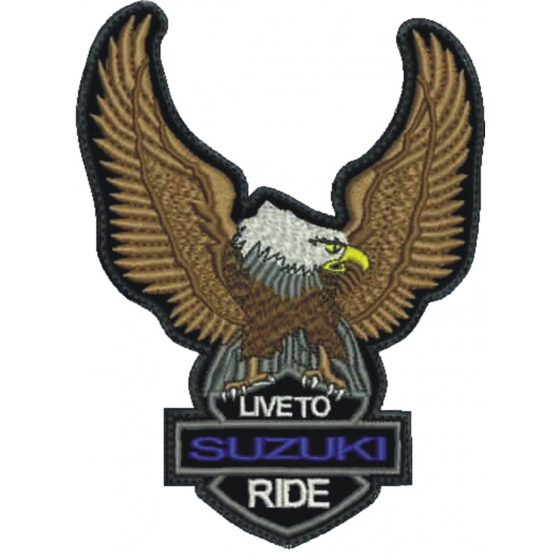 Nášivka BIKERSMODE orol Livo to ride malá Suzuki Nášivka BIKERSMODE orol Livo to ride malá Suzuki