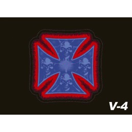 Vlajka Bikersmode kríž V4 38x28cm