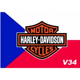 Vlajka Bikersmode CZ+ znak HD V34 13x9,5cm