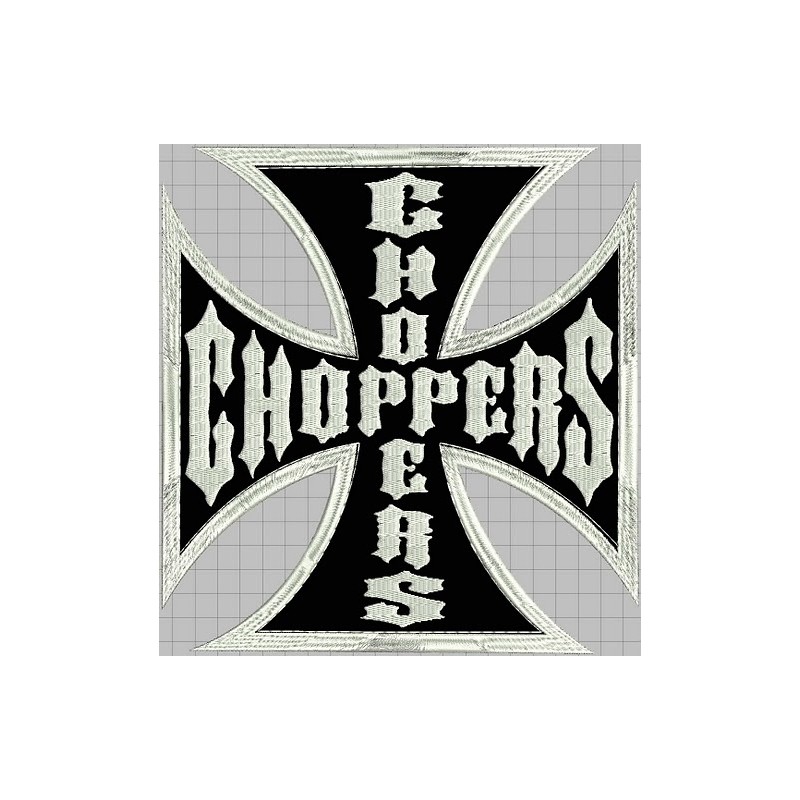 Nášivka BIKERSMODE kríž choppers veľká Nášivka BIKERSMODE kríž choppers veľká