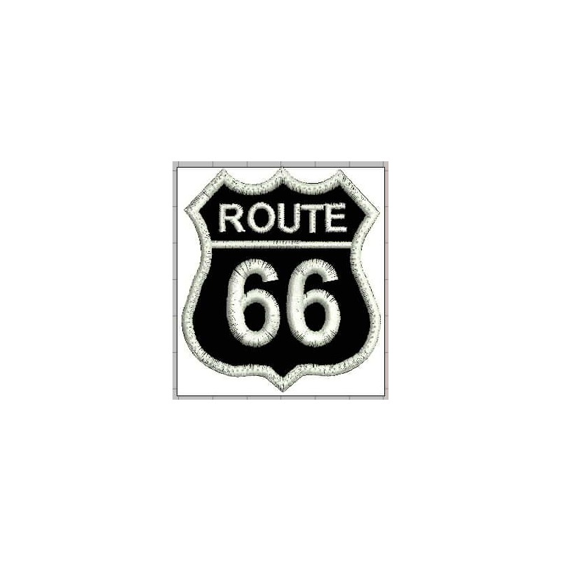 Nášivka BIKERSMODE route 66 čierna