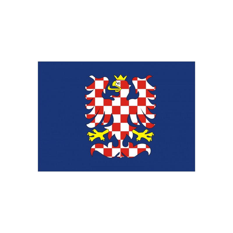 Vlajka Bikersmode modrá-Morava 38x28cm