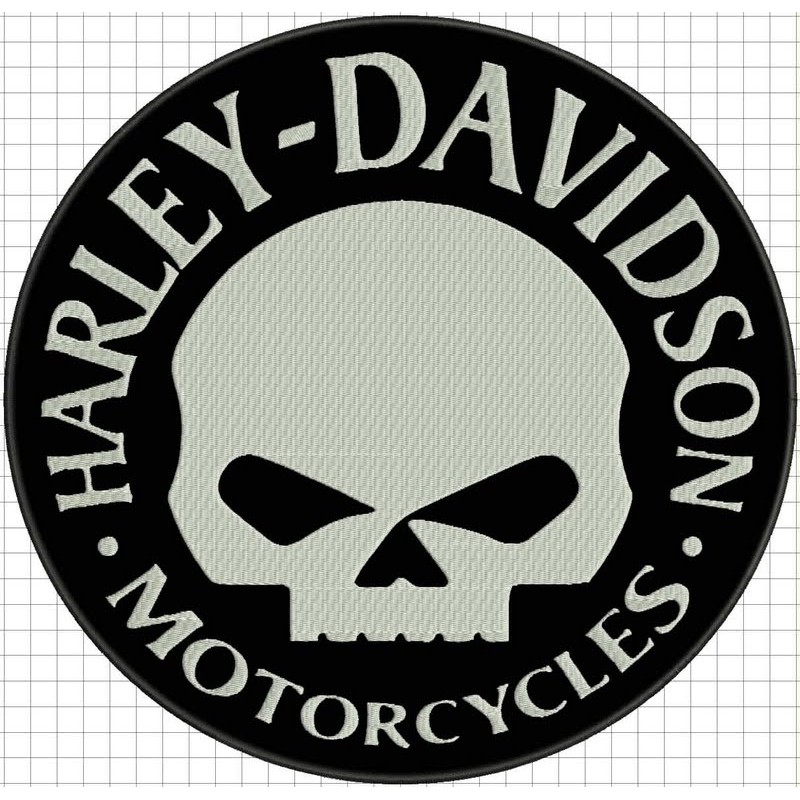 Nášivka BIKERSMODE HD biela malá