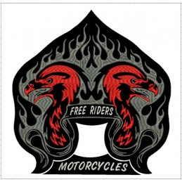 Nášivka BIKERSMODE free riders motorcycles