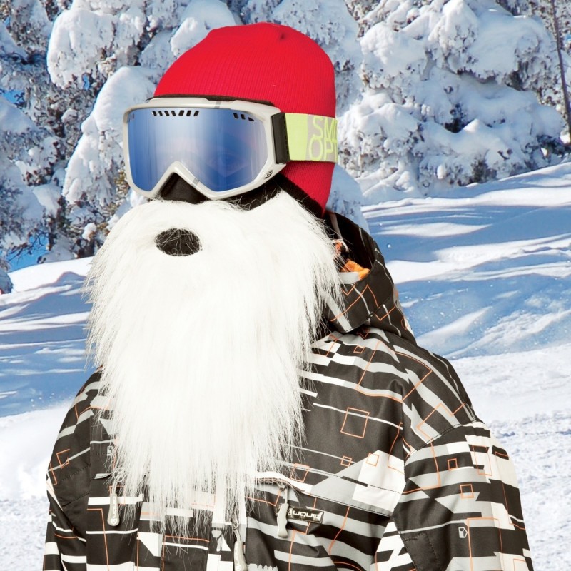Maska na tvár CRAZYEARS Beardski Santa White