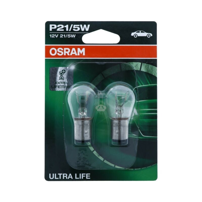 Žiarovka na motorku OSRAM Ultra life 21/5W BAY15D 12V 2ks