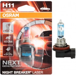 Žiarovka na motorku OSRAM Night Breaker Laser H11 55W 12V blister