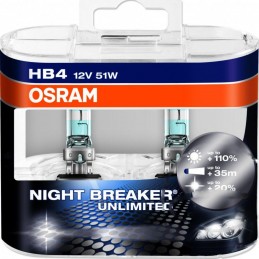Žiarovka na motorku OSRAM Night Breaker Unlimited HB4 51W 12V Duobox