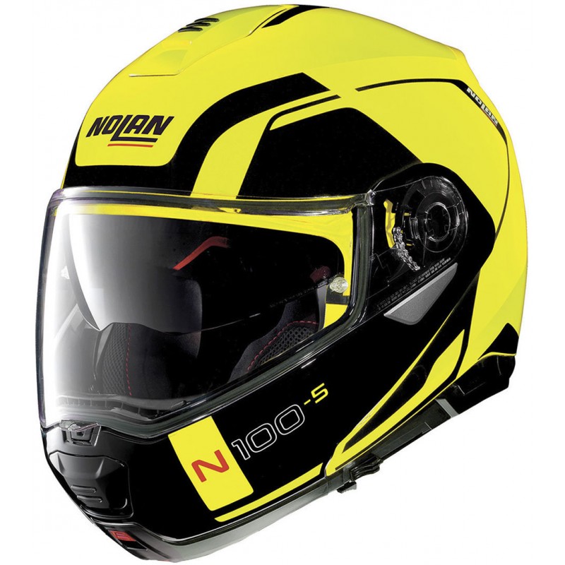 Prilba na motocykel NOLAN N100-5 Consistency black/yellow