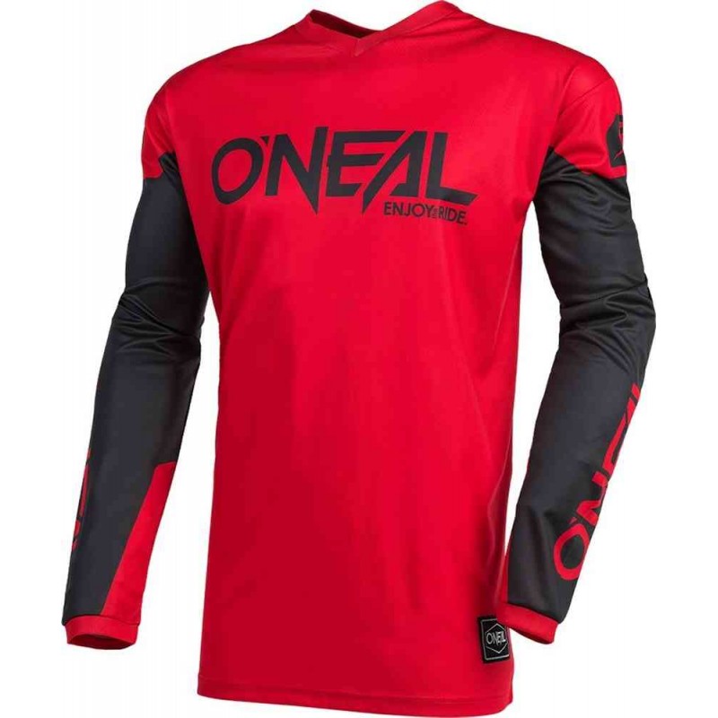 MX dres na motorku Oneal Element Threat red/black