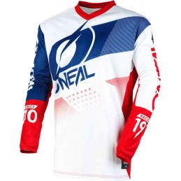 MX dres na motorku Oneal Element Factor white/blue/red