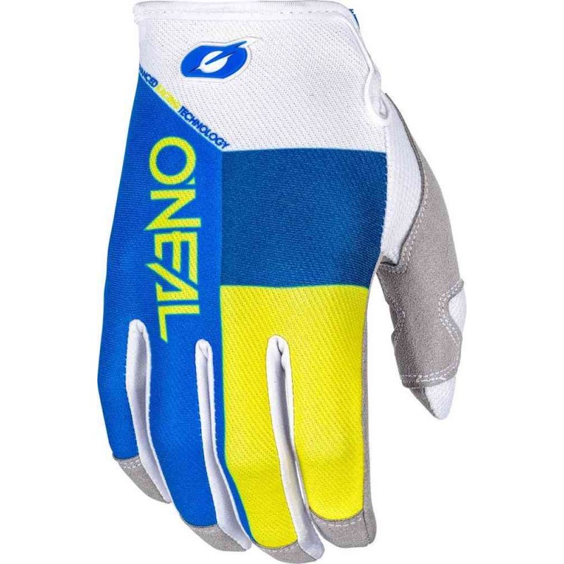 MX rukavice Oneal Mayhem Split Blue/Yellow