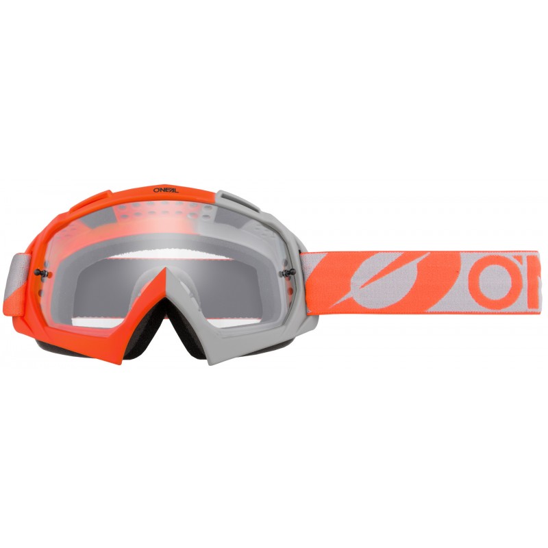 MX okuliare Oneal B-10 Twoface orange/grey