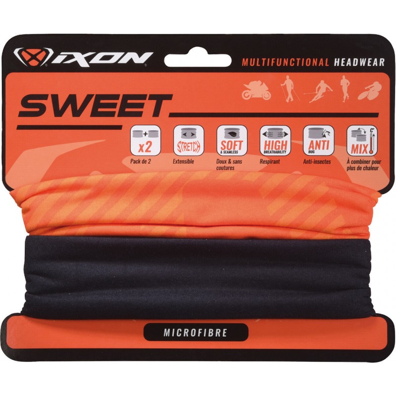 Šatka na motorku IXON Sweet XLogo orange/black