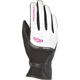 Dámske rukavice na motorku IXON Rs Shine 2 black/white/pink
