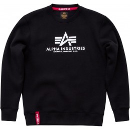 Mikina ALPHA INDUSTRIES Basic Sweatshirt black