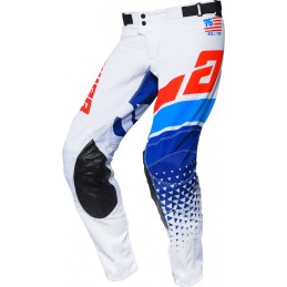 MX nohavice na motorku ANSWER Elite Korza white/blue