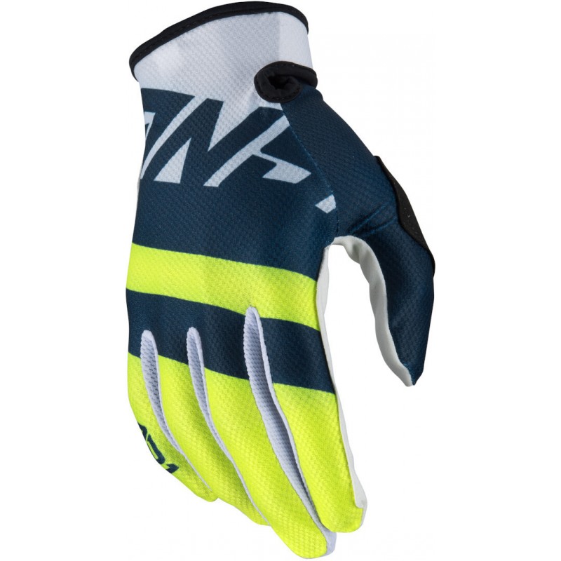 MX rukavice na motorku ANSWER AR1 Voyd white/blue/neon